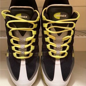 Nike Air Max Black and Yellow Sneakers